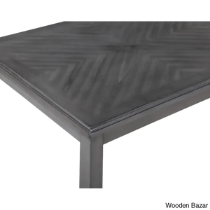 Twain Modern 4 Seater Solid Wood Top Dining Table Set