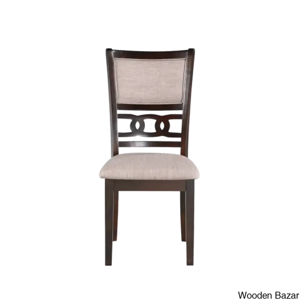 Twain Modern 4 Seater Solid Wood Top Dining Table Set