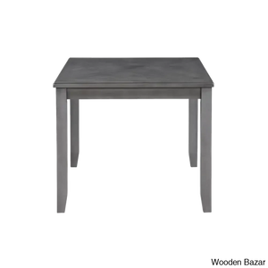 Twain Modern 4 Seater Solid Wood Top Dining Table Set