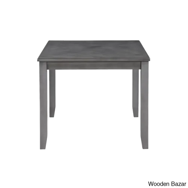 Twain Modern 4 Seater Solid Wood Top Dining Table Set