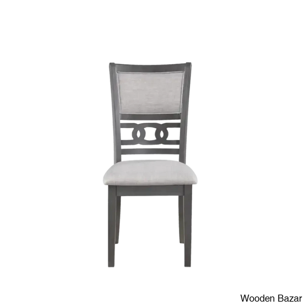 Twain Modern 4 Seater Solid Wood Top Dining Table Set