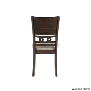 Twain Modern 4 Seater Solid Wood Top Dining Table Set