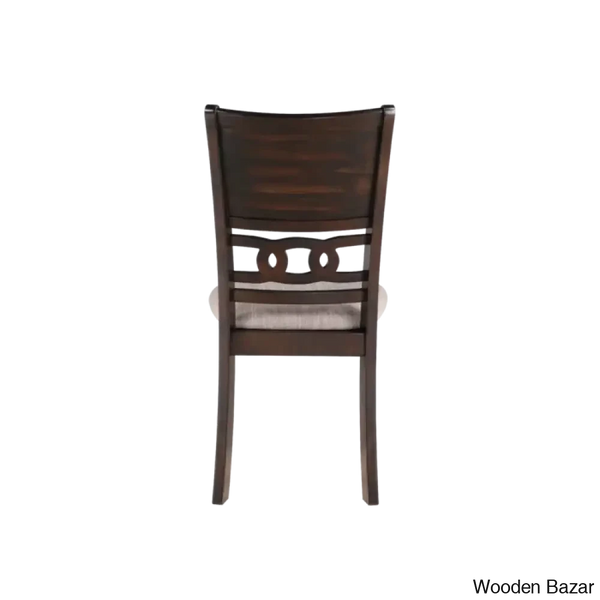 Twain Modern 4 Seater Solid Wood Top Dining Table Set