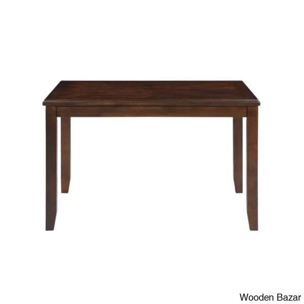 Twain Modern 4 Seater Solid Wood Top Dining Table Set