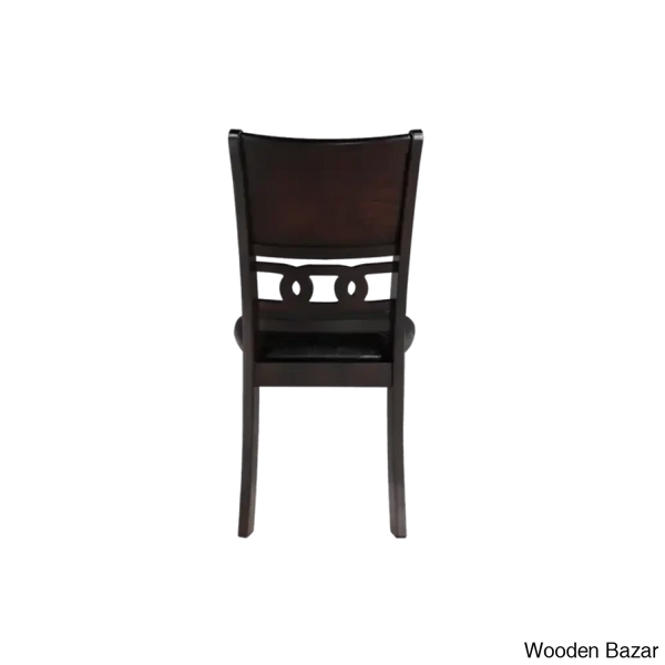 Twain Modern 4 Seater Solid Wood Top Dining Table Set