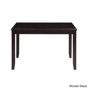 Twain Modern 4 Seater Solid Wood Top Dining Table Set