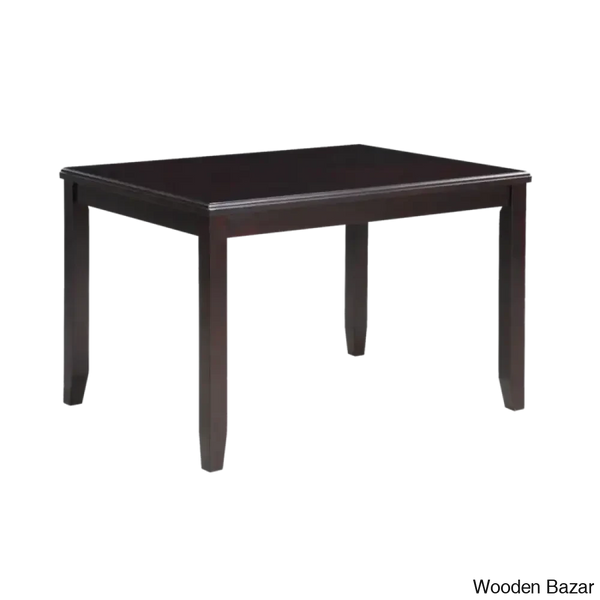 Twain Modern 4 Seater Solid Wood Top Dining Table Set