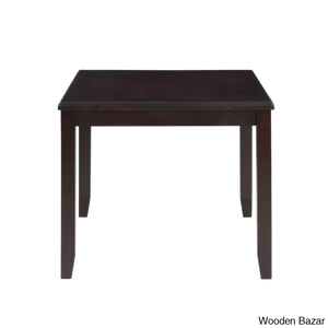 Twain Modern 4 Seater Solid Wood Top Dining Table Set
