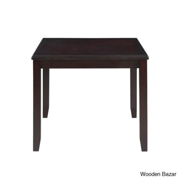 Twain Modern 4 Seater Solid Wood Top Dining Table Set