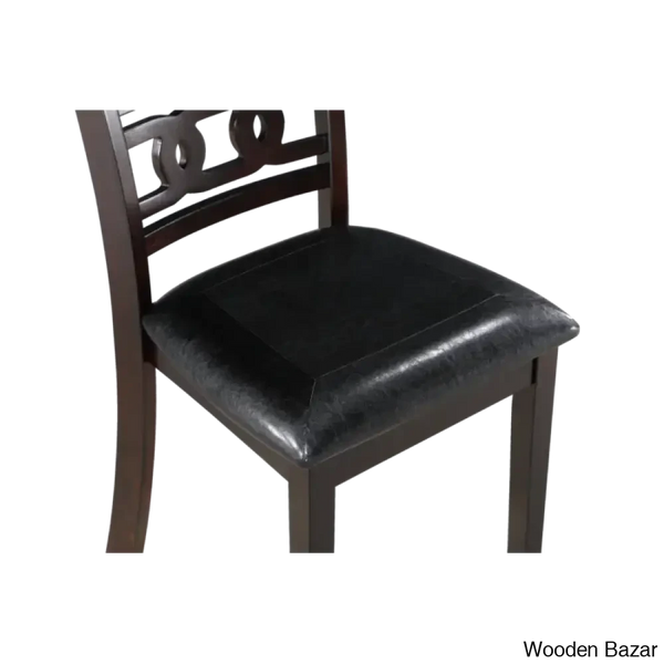 Twain Modern 4 Seater Solid Wood Top Dining Table Set
