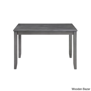 Twain Modern 4 Seater Solid Wood Top Dining Table Set