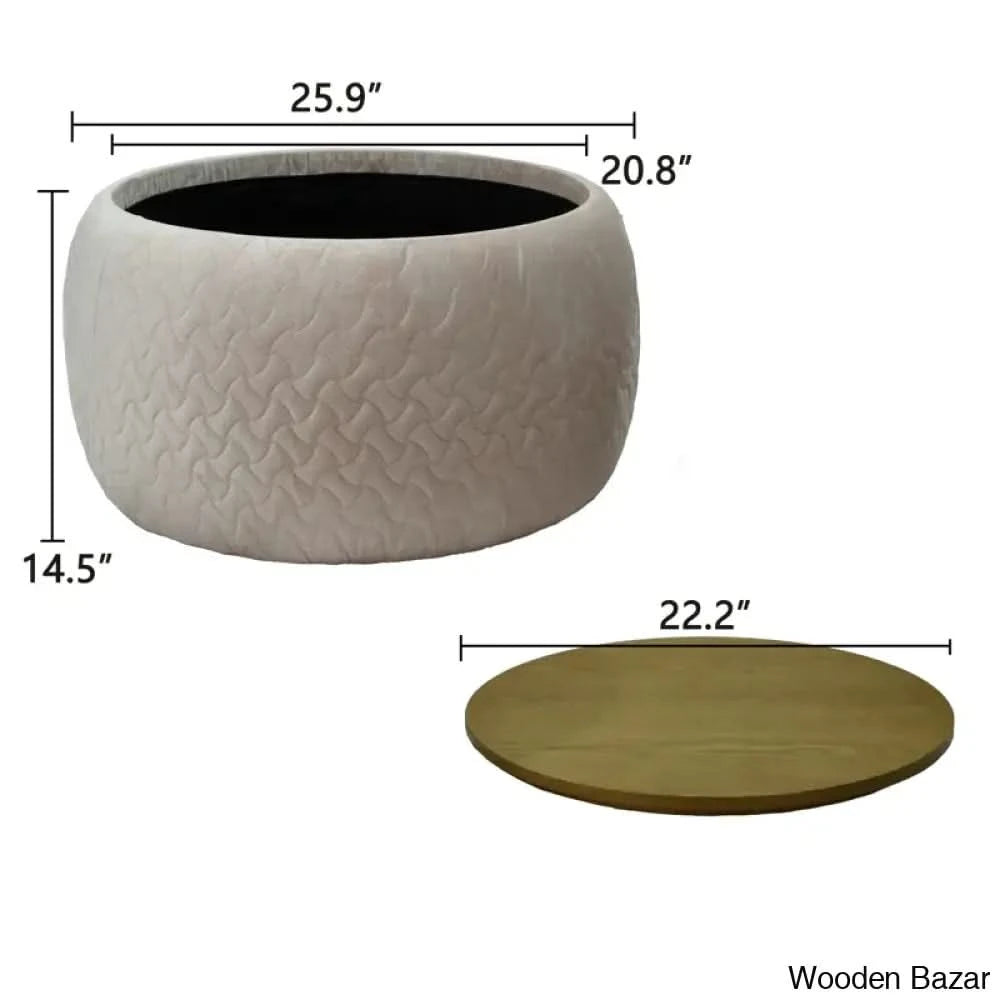 Tybalt Modern Coffee Table And Center Tablefor Luxe Living Beige
