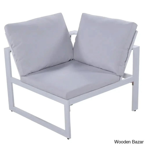 U_Style Industrial Outdoor Sofa Set - 2 Loveseats 1 Single Benches & Table For Versatile Patio