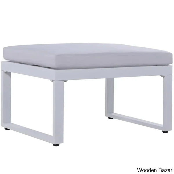 U_Style Industrial Outdoor Sofa Set - 2 Loveseats 1 Single Benches & Table For Versatile Patio