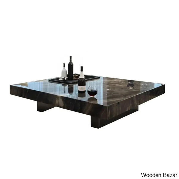 Unity Square Sintered Stone Coffee Table And Center Table