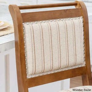 Vailia Swivel Wood Upholstered Bar & Counter Stool
