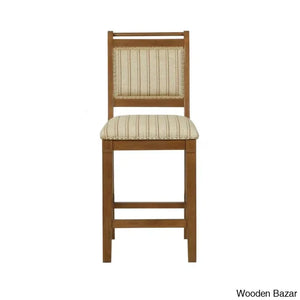 Vailia Swivel Wood Upholstered Bar & Counter Stool