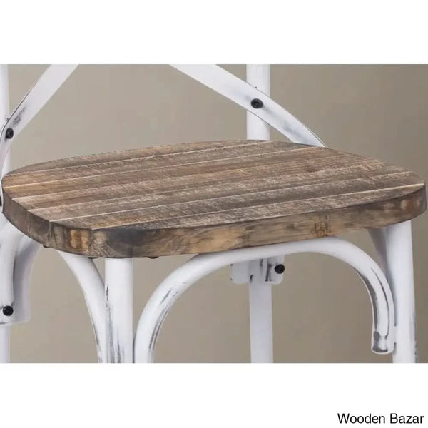 Vealem Swivel Yahir Bar Stool Counter Height Stools Dinning Chair