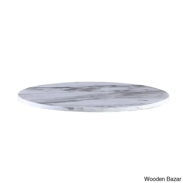 Waverly Best 5 Seater Marble Top Pedestal Dining Set