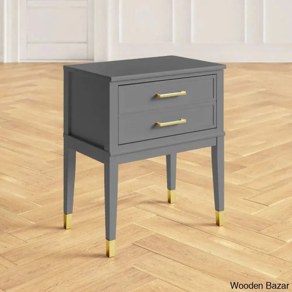 Bedside Table - Wooden Bazar