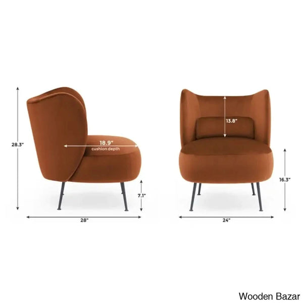 Velvet Arm Chair-5