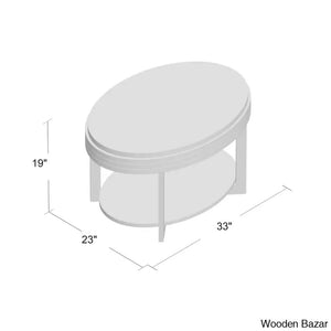 Wilfredo Favorite Finds Solid Wood Oval Apartment Coffee And Center Table