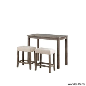 Winshild New 2 Seater Solid Wood Dining Set - Wooden Bazar