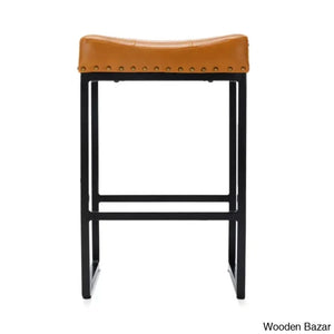 Winster Swivel Cushioned Backless Counter & Bar Stools With Metal Frame Upholstered Seat