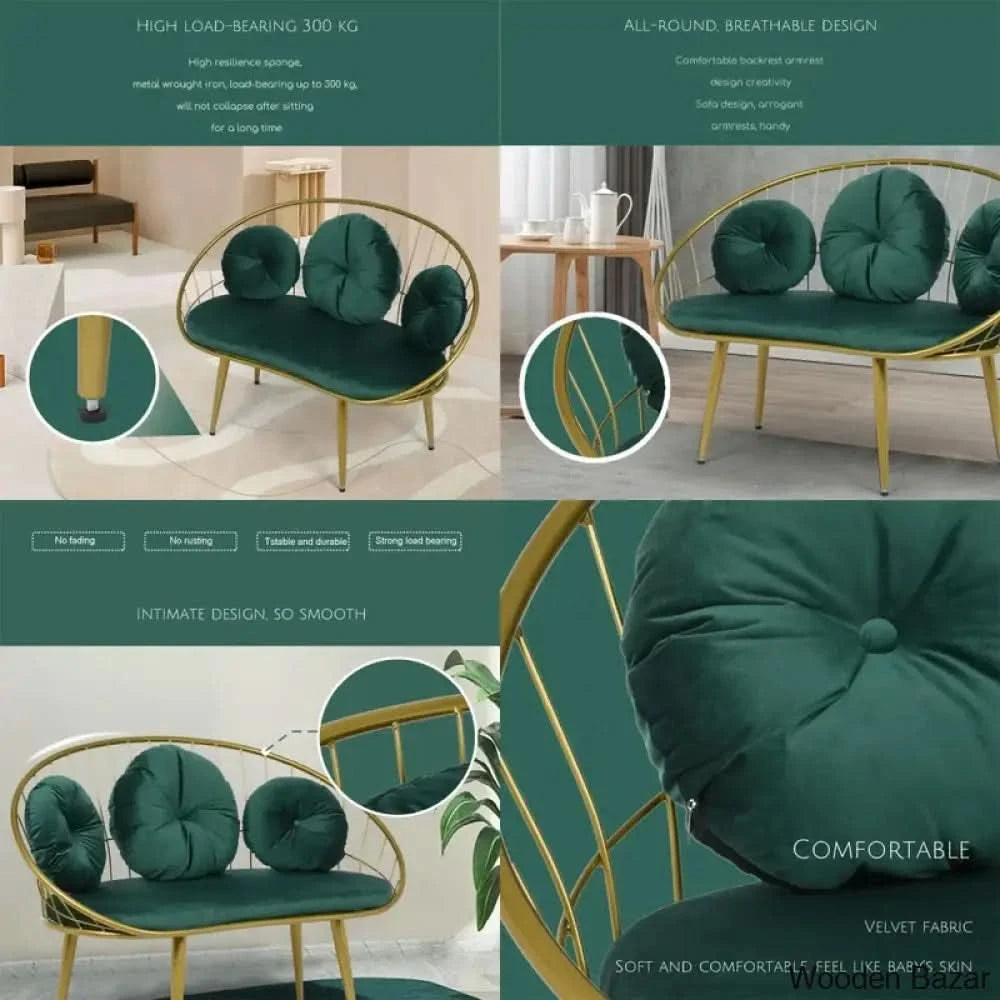 Round Arm Loveseat