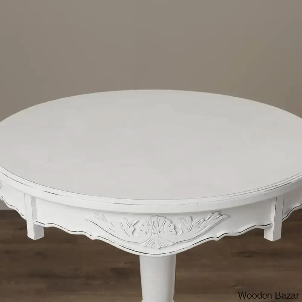 Carved Wood Accent Table - Console Table