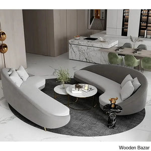 Luxury Curved 3 Seater Sofa-8