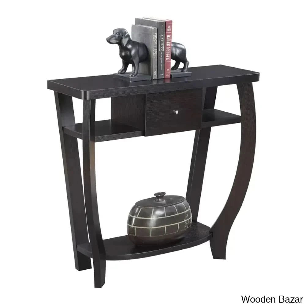 Small Wood End Table - Console Table