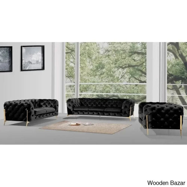 Wooden sofa set