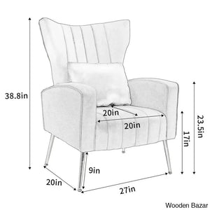 velvet arm chair