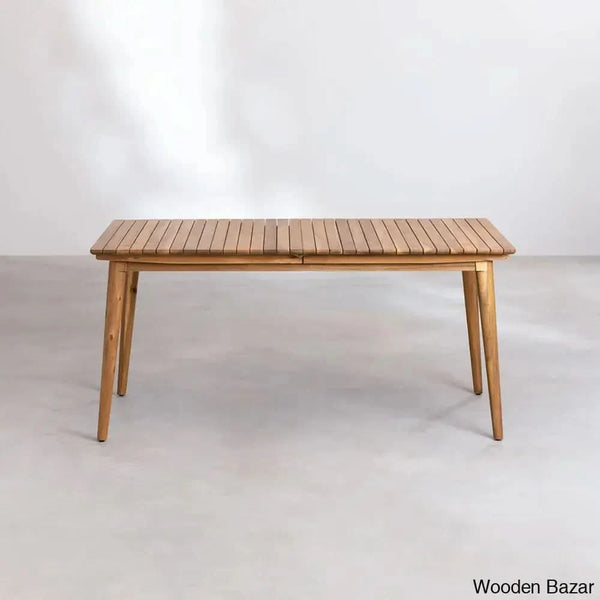 Wren Modern Wooden Dining Table Set For Serene Gatherings