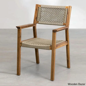 Wren Modern Wooden Dining Table Set For Serene Gatherings