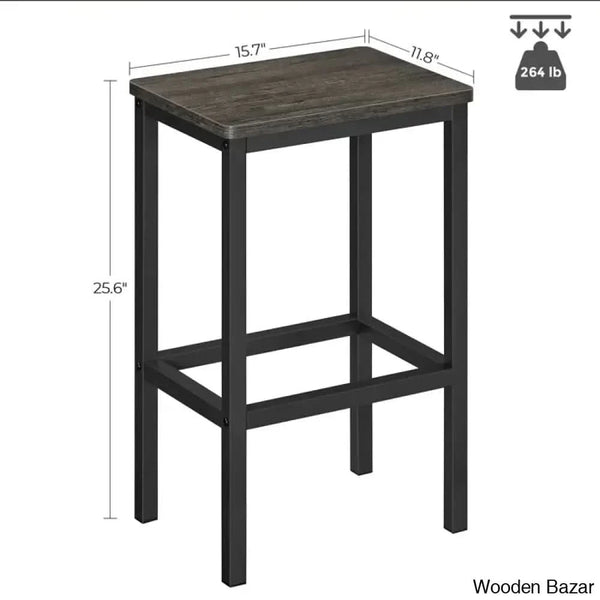 Wynnewoodo Swivel 25.6’’ Counter And Bar Stool With Metal Frame