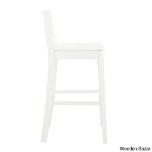 Yalingupz Swivel Counter And Bar Stool Solid Wood (Set Of 2)
