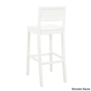 Yalingupz Swivel Counter And Bar Stool Solid Wood (Set Of 2)