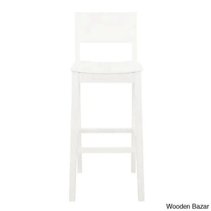 Yalingupz Swivel Counter And Bar Stool Solid Wood (Set Of 2)