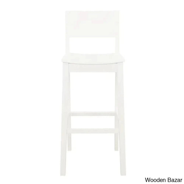 Yalingupz Swivel Counter And Bar Stool Solid Wood (Set Of 2)