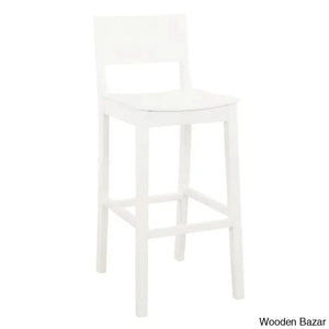 Yalingupz Swivel Counter And Bar Stool Solid Wood (Set Of 2)