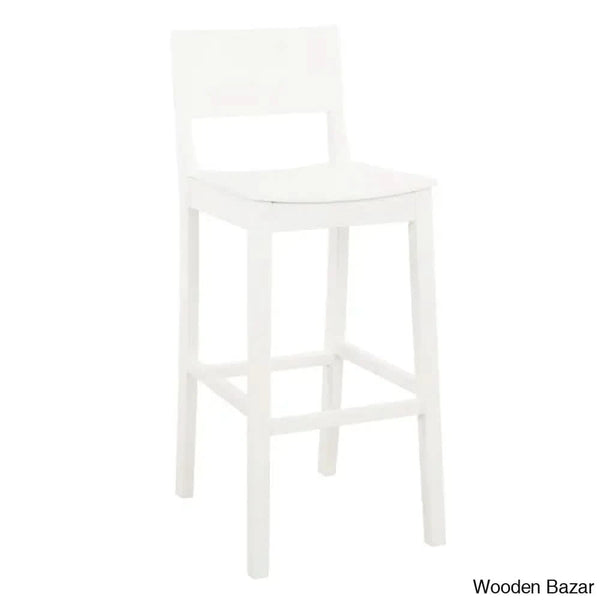 Yalingupz Swivel Counter And Bar Stool Solid Wood (Set Of 2)