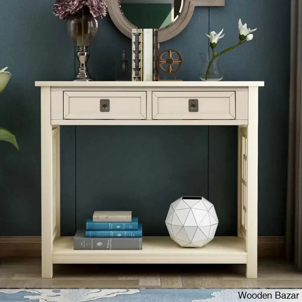 Side Table Wooden - Console Table 