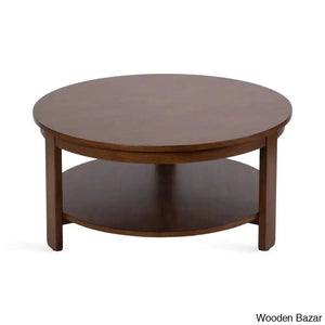 Yeezi Modern Coffee And Center Table - Wooden Bazar Walnut Brown