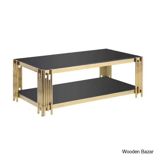Yennyl Glass Top Coffee And Center Table