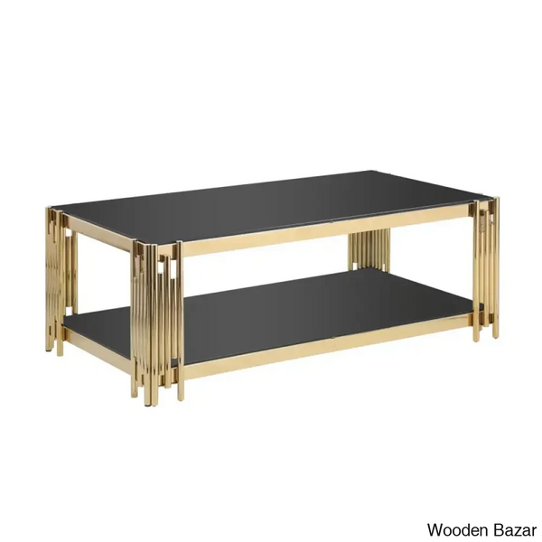 Yennyl Glass Top Coffee And Center Table