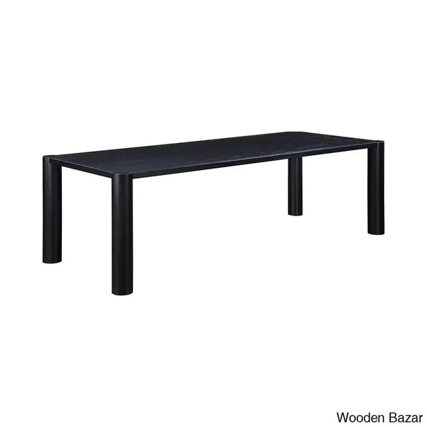 Yorick Elegantly Designed Teak Wood Post Dining Table - Wooden Bazar