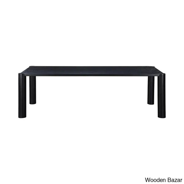Yorick Elegantly Designed Teak Wood Post Dining Table - Wooden Bazar