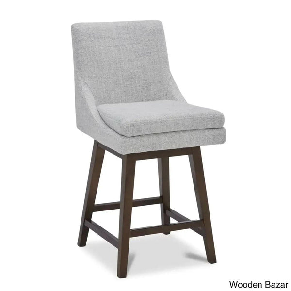 Zaharax Swivel Upholstered 26’’ Counter And Bar Stool